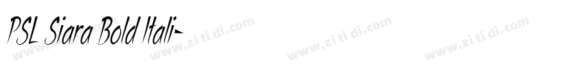PSL Siara Bold Itali字体转换 PSL Siara Bold Itali字体转换